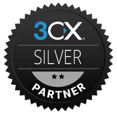 Badge 3CX Silver Partner — Abc Telecom, revendeur certifié 3CX à Friville-Escarbotin